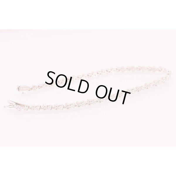 画像7: タサキ　PT900 ダイアイリブレスレット 0.85ct 14.20g (7)