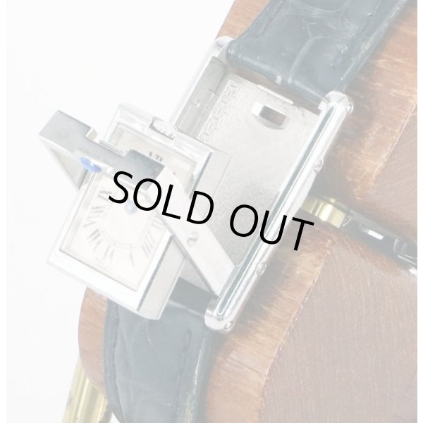 カルティエ　タンク　バスキュラントＳＭ　２３８６　白文字盤　裏返しイメージ(1)