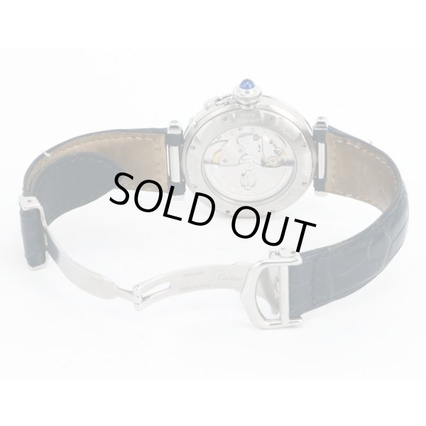 カルティエ　パシャ３８　グリッド　２５７９　銀文字盤　革ベルト