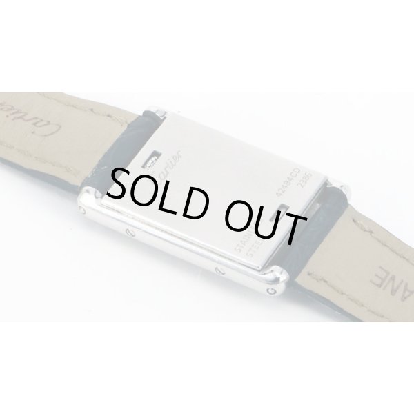 カルティエ　タンク　バスキュラントＳＭ　２３８６　白文字盤　裏面拡大(2)