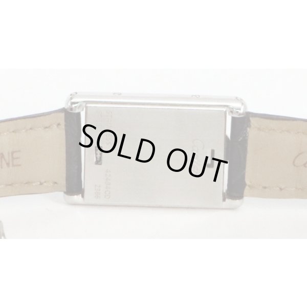 カルティエ　タンク　バスキュラントＳＭ　２３８６　白文字盤　裏面拡大