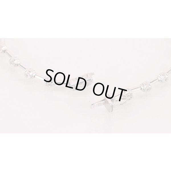 K18WG ダイアイリブレスレット 1.25ct 7.70g　留め具外したイメージ