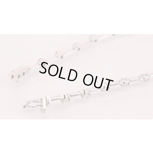 K18WG ダイアイリブレスレット 1.25ct 7.70g　留め具外したイメージ(2)