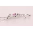 K18WG　ピンクサファイアダイアイリペンダントネックレス　0.62ct 0.61ct 5.10g