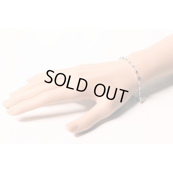 K18WG ダイアイリブレスレット 1.25ct 7.70g　装着イメージ