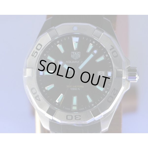 タグホイヤー　アクアレーサー　ＷＢＤ１１１０　黒文字盤　ライト