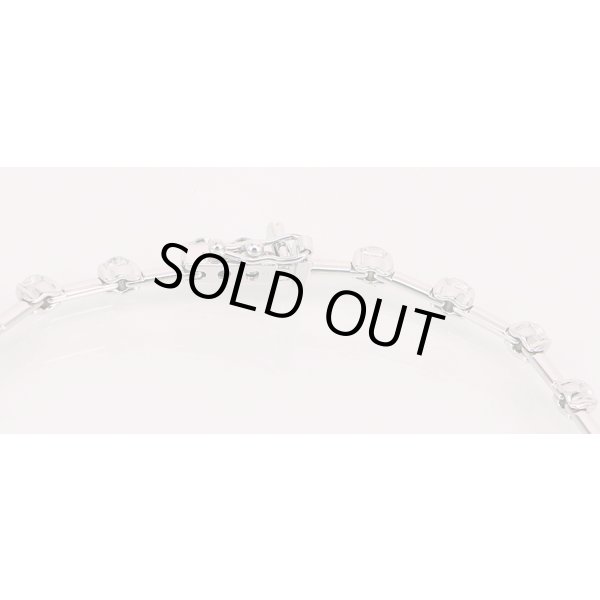 K18WG ダイアイリブレスレット 1.25ct 7.70g　留め具