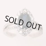 画像: PT900　サファイアダイアイリリング　1.445ct 0.72ct 7.60g