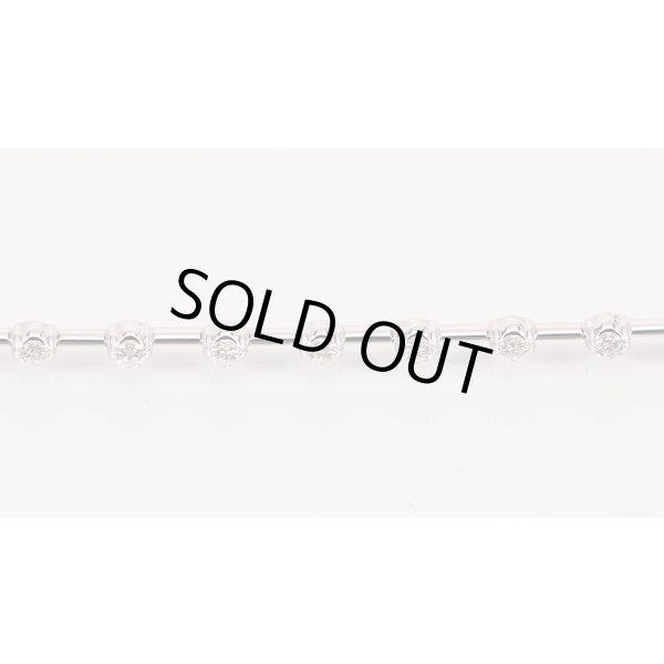 K18WG ダイアイリブレスレット 1.25ct 7.70g　拡大(2)