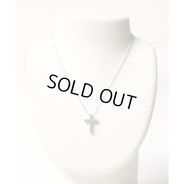 ポンテヴェキオ　K18WG ダイアイリペンダントネックレス 0.70ct 4.70g　装着イメージ