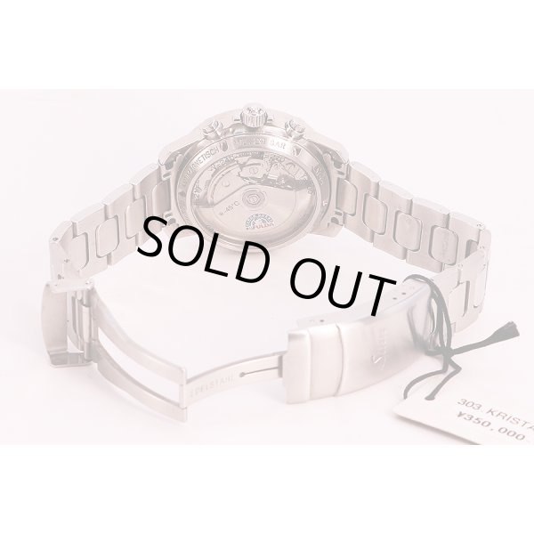 ジン　３０３　クロノグラフ　ＫＲＩＳＴＡＬＬ　フルダ限定　青文字盤　ブレス