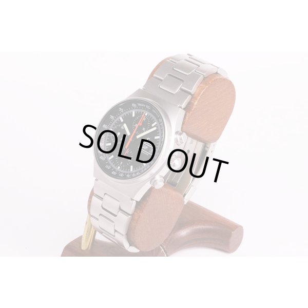 ジン　１４４．ＳＴ．ＳＡ．Ｍ　クロノグラフ　黒文字盤　サイド