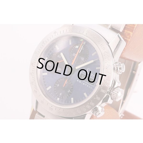 ジン　３０３　クロノグラフ　ＫＲＩＳＴＡＬＬ　フルダ限定　青文字盤　サイド拡大