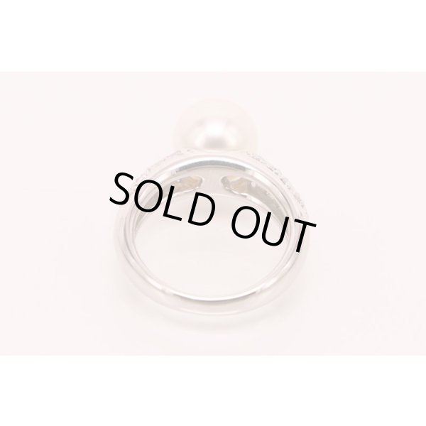 タサキ　PT900 パールダイアイリリング 9.30mm 0.46ct 8.60g　内側