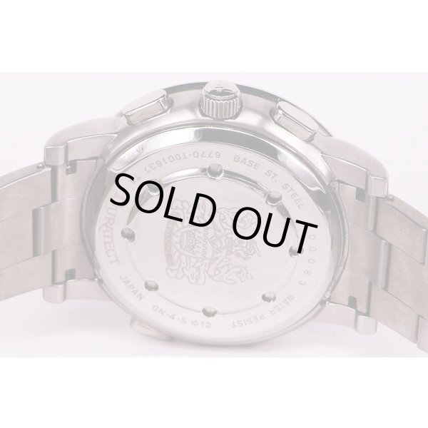 アクアスキュータム　グランドコンプリケーション　黒文字盤　裏面拡大