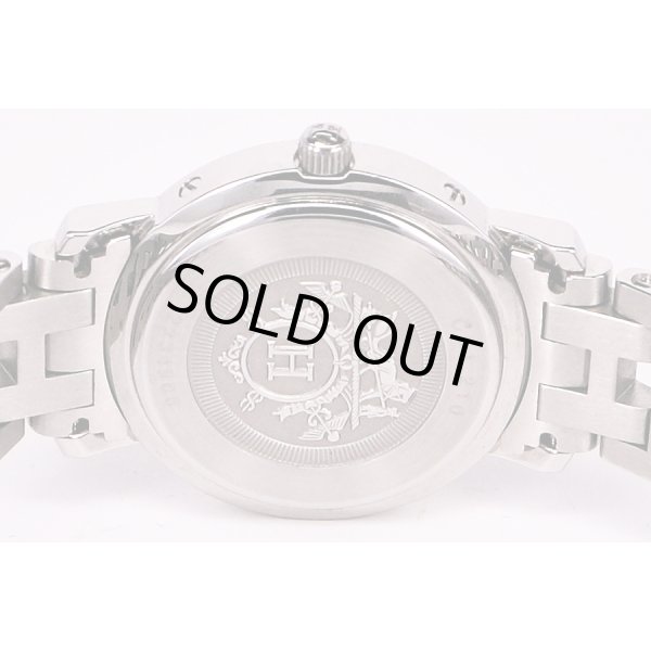 エルメス　クリッパー　ＣＬ４．２１０　白文字盤　裏面拡大