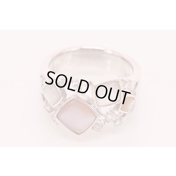 タサキ　K18WG シェルダイアイリリング 0.34ct 8.50g　拡大