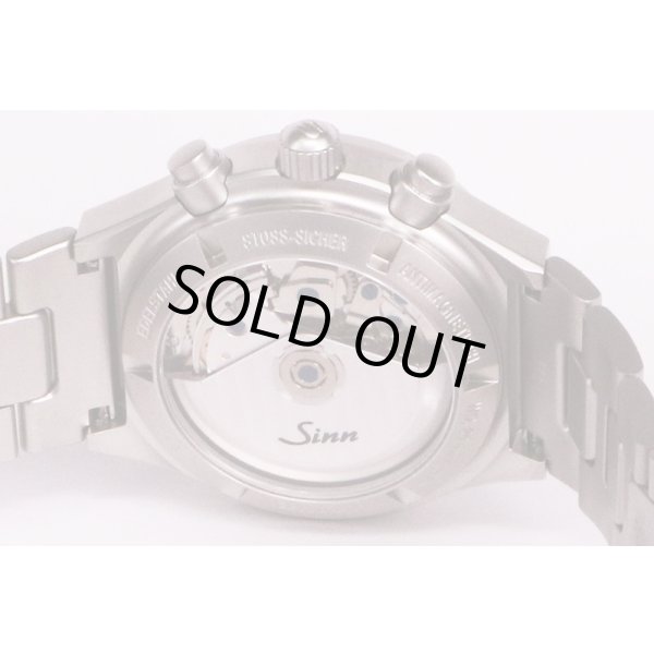 ジン　１４４．ＳＴ．ＳＡ．Ｍ　クロノグラフ　黒文字盤　裏面拡大