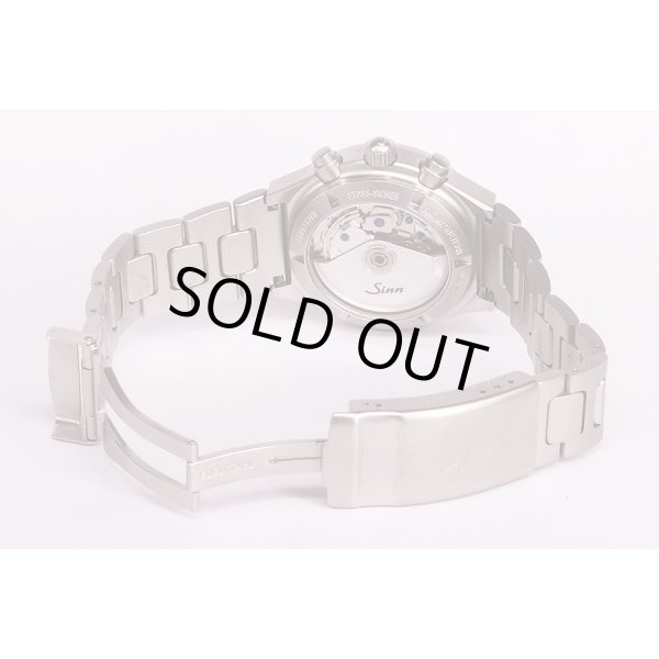 ジン　１４４．ＳＴ．ＳＡ．Ｍ　クロノグラフ　黒文字盤　ブレス