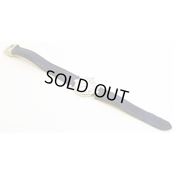 カルティエ　マスト　ヴァンドーム　銀文字盤　革ベルト状態表面