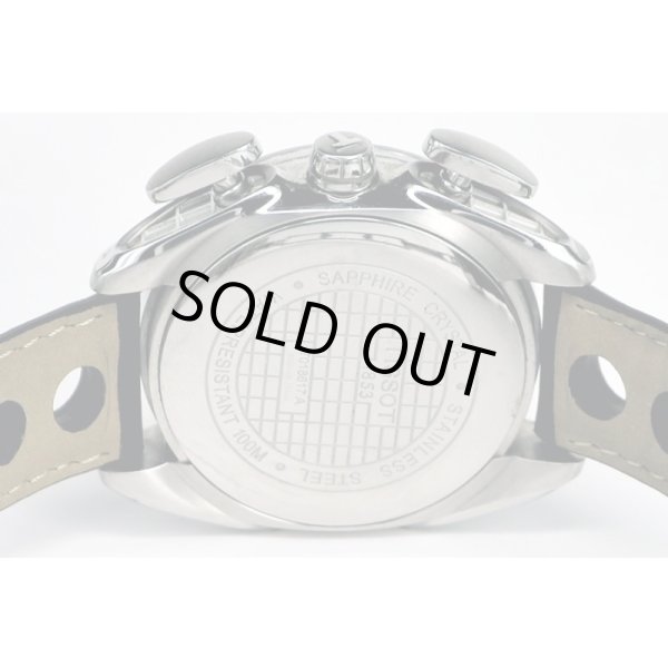 ティソ　レーシングクロノ　Ｔ０１８．６１７Ａ　黒文字盤　裏面拡大