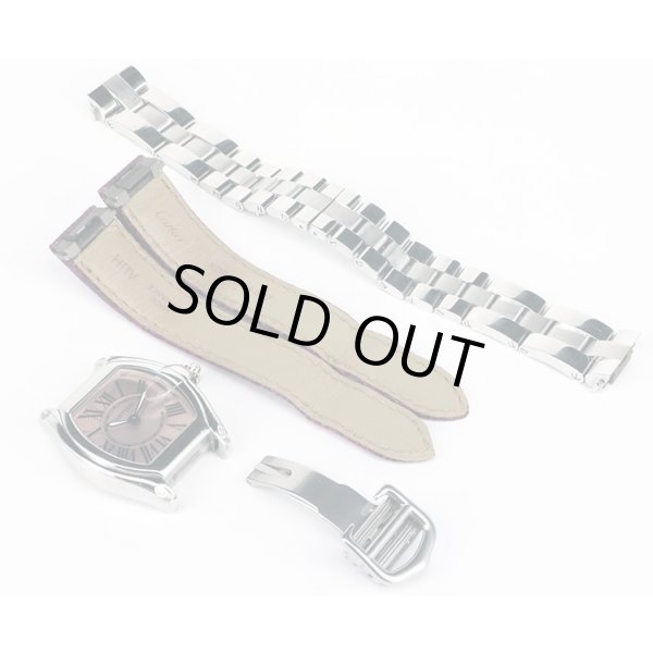 カルティエ　ロードスターＳＭ　２６７５　ピンク文字盤　替え革ベルト　状態