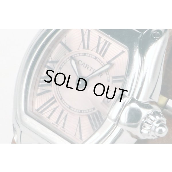 カルティエ　ロードスターＳＭ　２６７５　ピンク文字盤　サイド拡大