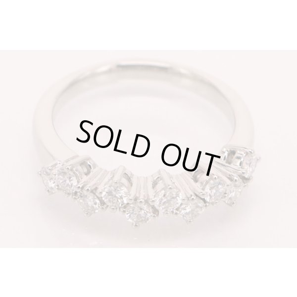 タサキ　PT900 ダイアイリリング 0.62ct 5.40g　拡大