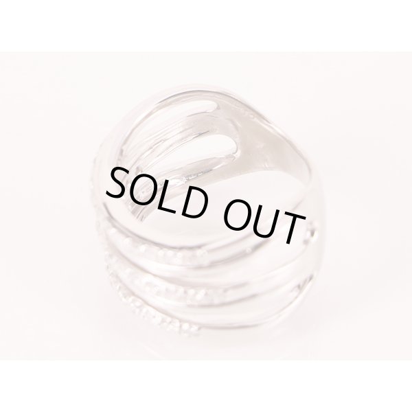 K18WG ダイアイリリング 1.00ct 12.10g　内側