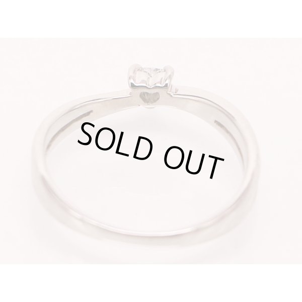 クレージュ　PT900 ダイアイリリング 0.10ct 2.80g　内側