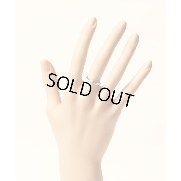 クレージュ　PT900 ダイアイリリング 0.10ct 2.80g　装着イメージ