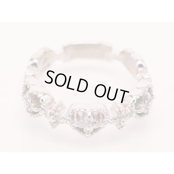 ４℃　K18WG ダイアイリリング 4.60g　拡大