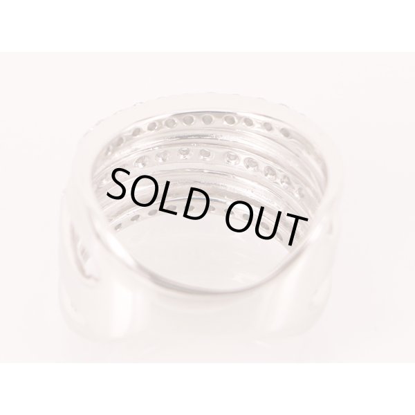 K18WG ダイアイリリング 1.00ct 12.10g　裏面