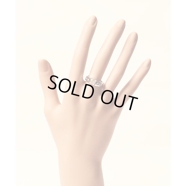 PT900 ダイアイリリング 1.129ct 0.13ct 8.30g　装着イメージ