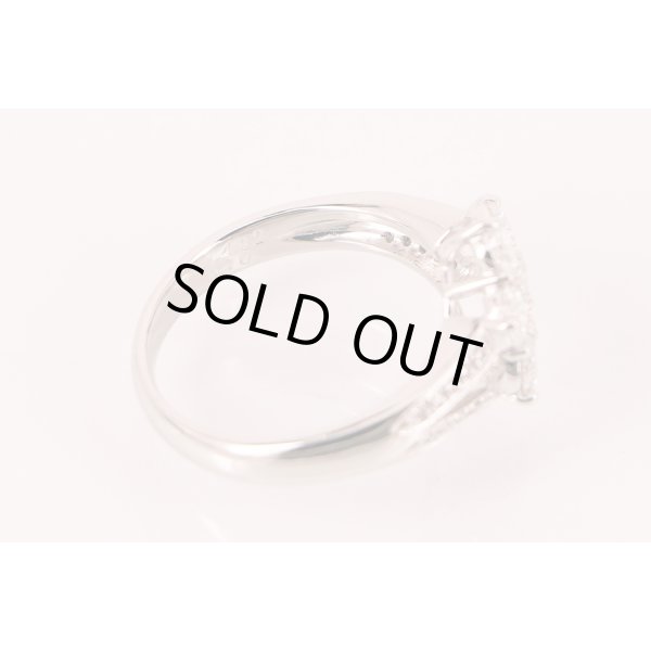 PT900 ダイアイリリング 1.432ct 0.10ct 6.40g　刻印(2)