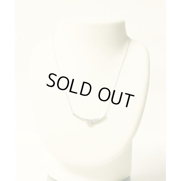 PT850/900 ダイアイリネックレス 0.616ct 0.15ct 5.40g　装着イメージ