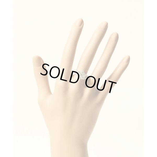 PT900 ダイアイリリング 1.432ct 0.10ct 6.40g　装着イメージ