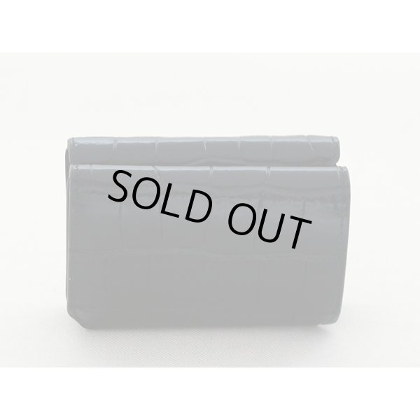 バレンシアガ　三つ折り財布 BBミニウォレット 601387 1LRD7 1000 ブラック　裏面