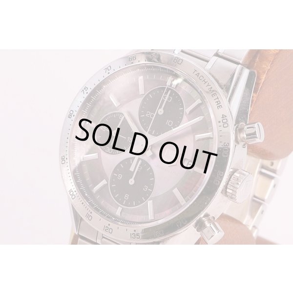 タグホイヤー　カレラ　ＣＶ２０１Ｐ－０　黒シェル文字盤　サイド拡大