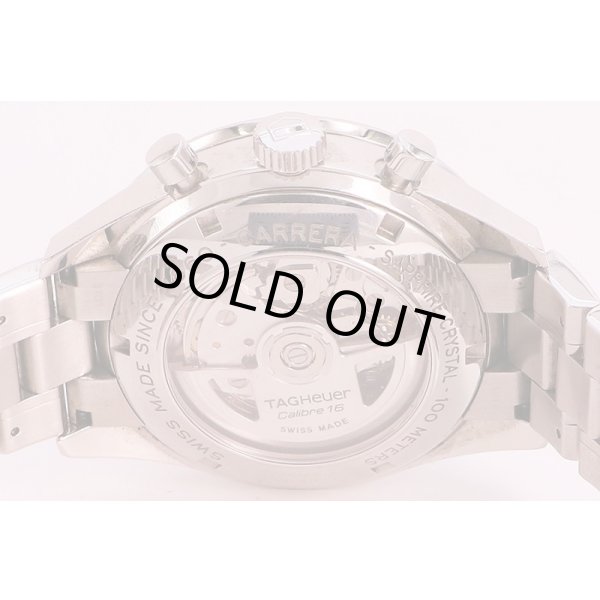 タグホイヤー　カレラ　ＣＶ２０１Ｐ－０　黒シェル文字盤　裏面拡大