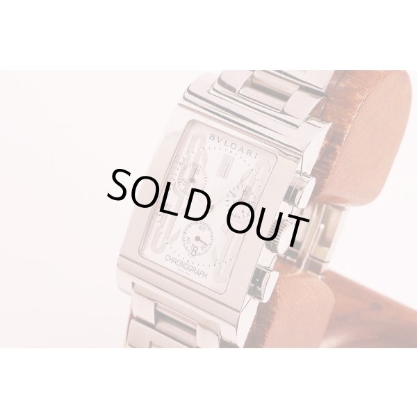 ブルガリ　レッタンゴロ　クロノ　ＲＴＣ４９Ｓ　旧白文字盤　サイド拡大