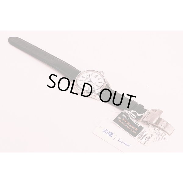 セイコー　プレサージュ　ＳＡＲＸ０４９　琺瑯文字盤　革ベルト状態　表面