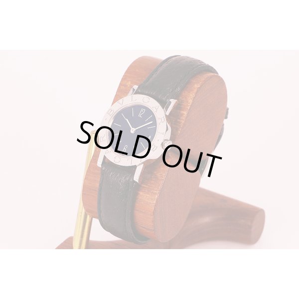 ブルガリ　ブルガリブルガリ　ＢＢ２６ＳＬ　ロゴ無黒文字盤　サイド