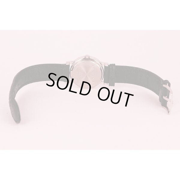 ブルガリ　ブルガリブルガリ　ＢＢ２６ＳＬ　ロゴ無黒文字盤　革ベルト