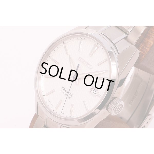 セイコー　プレサージュ　シャープエッジ　ＳＡＲＸ０７５　白練文字盤　サイド拡大