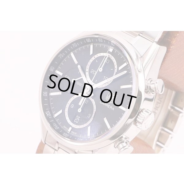 タグホイヤー　カレラ１８８７　ＣＡＲ２１１０－５　黒文字盤　サイド拡大