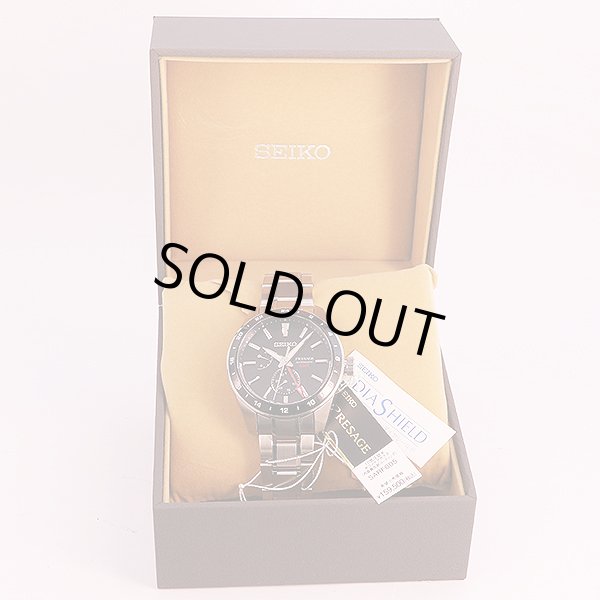 セイコー　プレサージュ　シャープエッジＧＭＴ　ＳＡＲＦ００５　墨色文字盤　箱