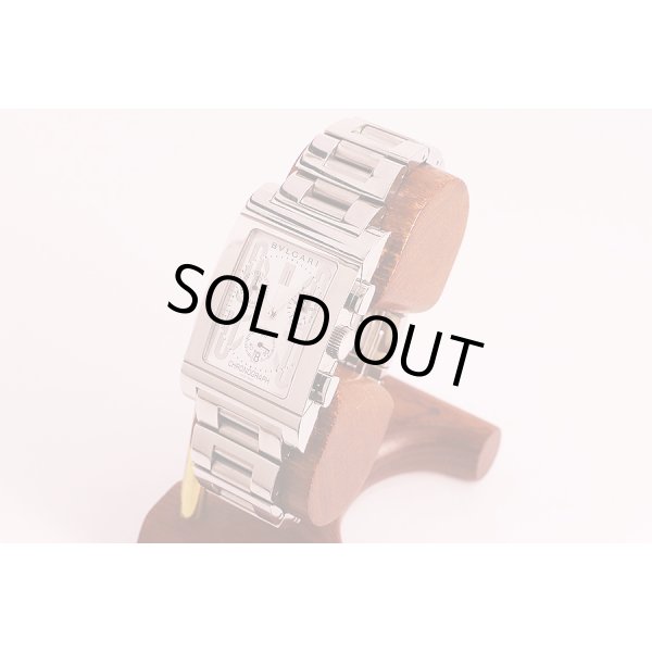 ブルガリ　レッタンゴロ　クロノ　ＲＴＣ４９Ｓ　旧白文字盤　サイド