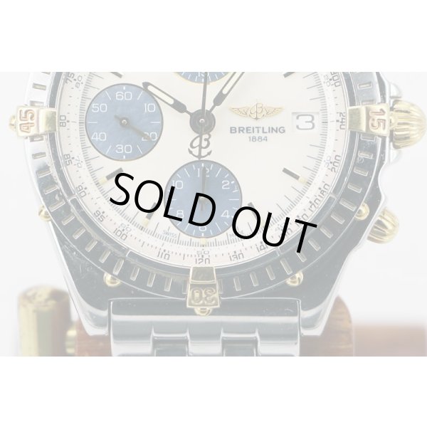 ブライトリング　クロノマットビコロ　Ｂ１３０５０．１　ツートンシェル文字盤 　表面拡大下部