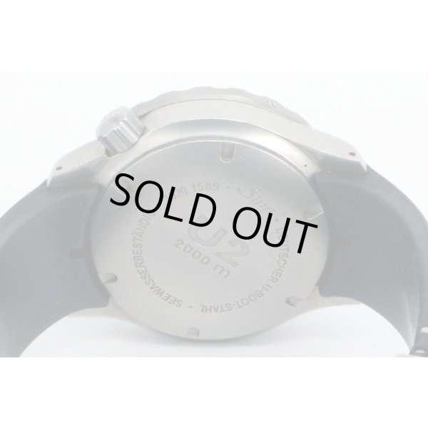 ジン　Ｕ２（ＥＺＭ５）１０２０　２０００ｍダイバーＵＴＣ　黒文字盤　裏面拡大